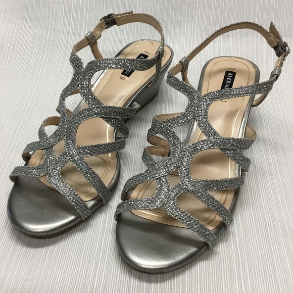 Alex Marie Cute Silver Wedges - Picture 3 of 8